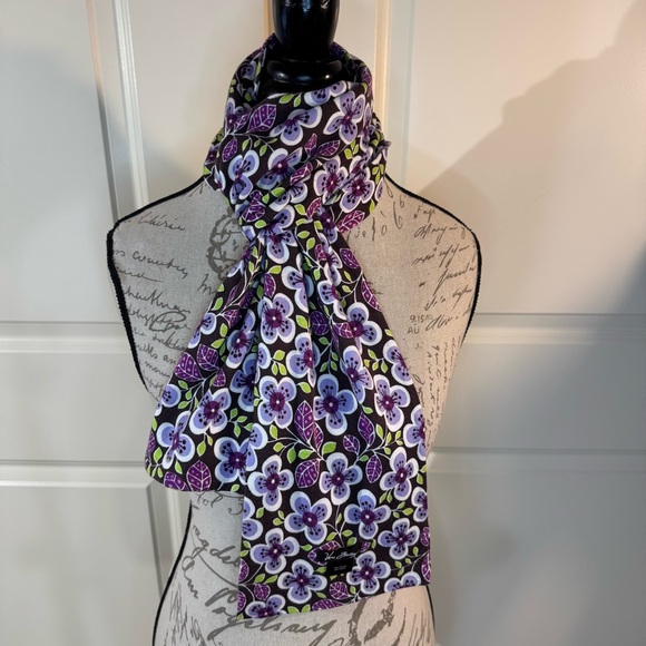 Vera Bradley Accessories - Vera Bradley Retired Plum Petals Scarf